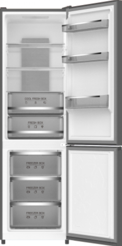 Холодильник Weissgauff WRK 195 D Bru Steel Glass