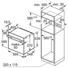 Электрический духовой шкаф Bosch HBG517CS1S