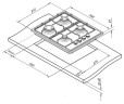 Газовая варочная панель DARINA T1 BGM 341 11 Х