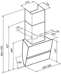 Кухонная вытяжка Korting KHC 69499 GN