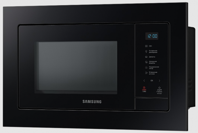 Встраиваемая микроволновая печь Samsung Electronics MS23A7118AK/BW