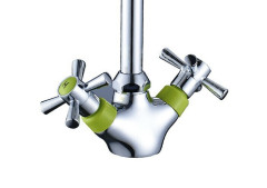 Смеситель для кухни Decoroom DR51028 зеленый/хром