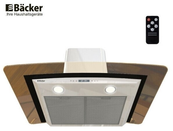 Кухонная вытяжка Backer QD60E TGL200RC DG White