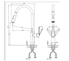 Смеситель для кухни Rush Denis DN0335-23