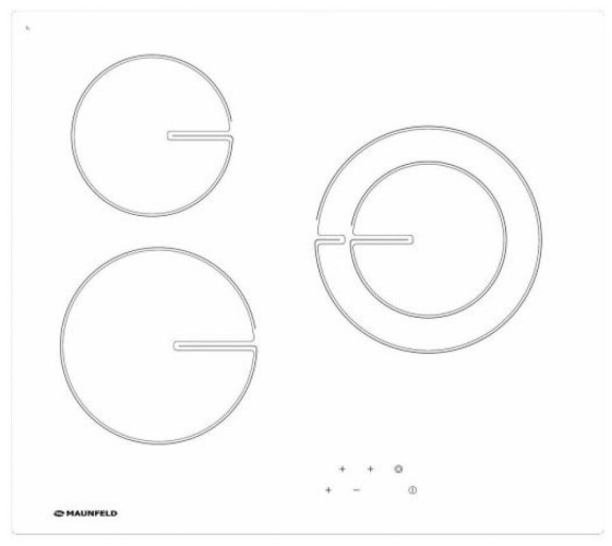 Электрическая варочная панель MAUNFELD MVCE 59 3HL 1DZ R-WH