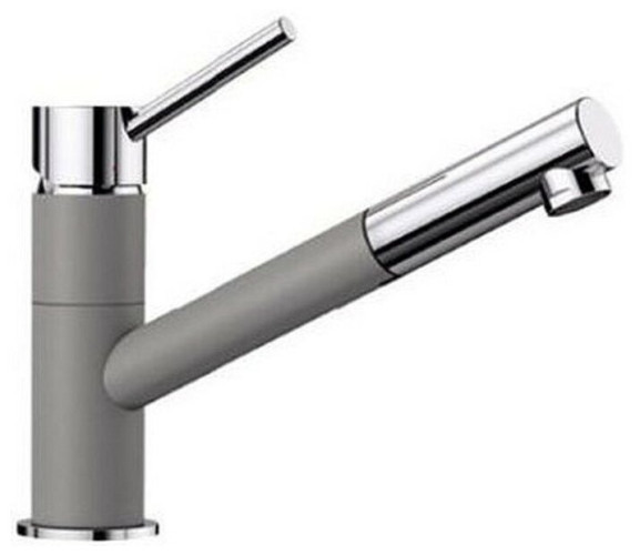 Смеситель для мойки Blanco Kano темная скала/хром 525034