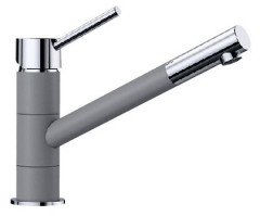 Смеситель для мойки Blanco Kano темная скала/хром 525034