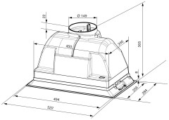 Встраиваемая вытяжка Smeg KSEG5XE