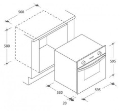 Электрический духовой шкаф Candy FCS 100 X