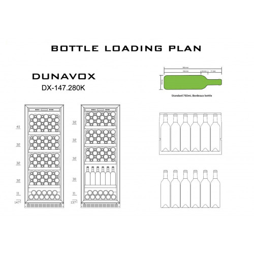 Винный шкаф Dunavox DXJ-24.51B