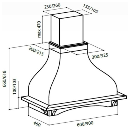 Кухонная вытяжка Lex Parma 600 white