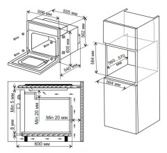 Электрический духовой шкаф Weissgauff EOV 200 SX