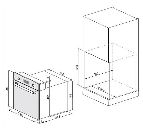 Электрический духовой шкаф Zugel ZOA2708В