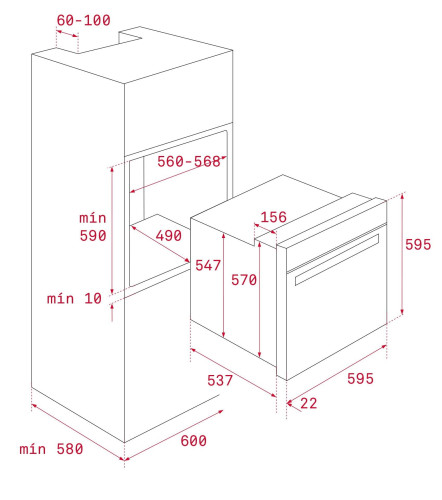 Электрический духовой шкаф Teka HLB 8600 White Marble