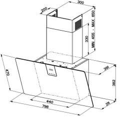 Кухонная вытяжка Faber Soft Edge Grigio Londra A80 330.0597.527