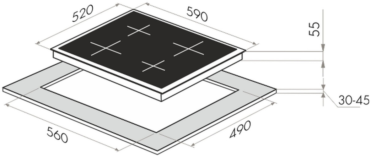 Индукционная варочная панель MAUNFELD EVI.594-WH