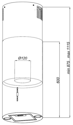 Островная вытяжка Weissgauff Ambra WH