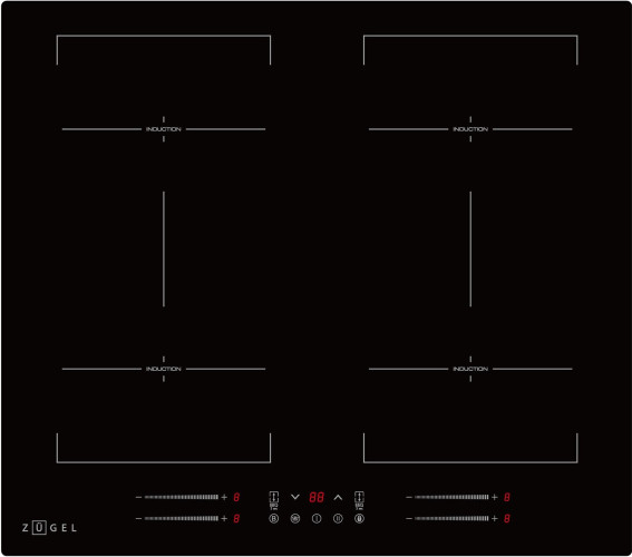 Индукционная варочная панель Zugel ZIH619B