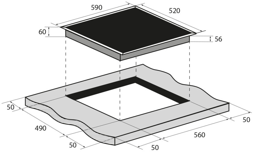 Индукционная варочная панель Zugel ZIH619B