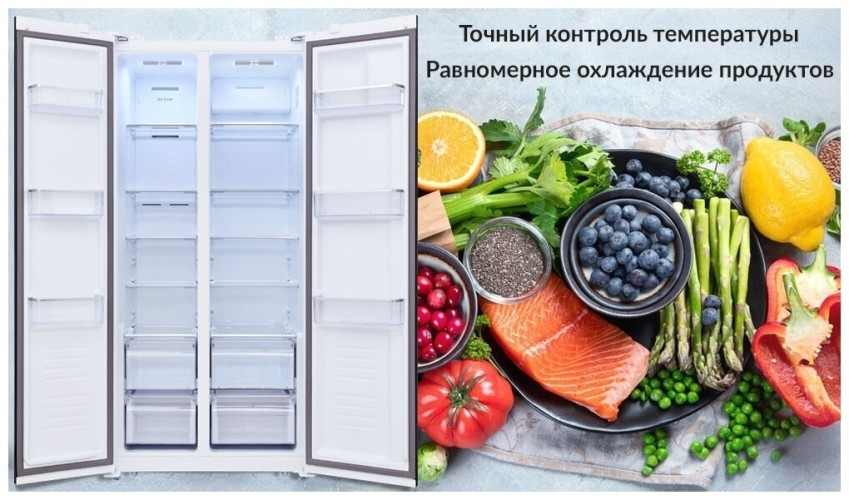 Холодильник Hiberg RFS 480DX NFW