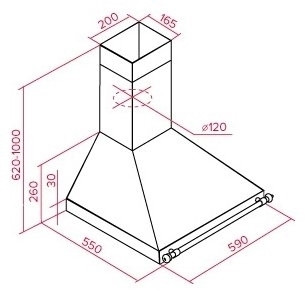 Кухонная вытяжка Teka DOB 60 VB