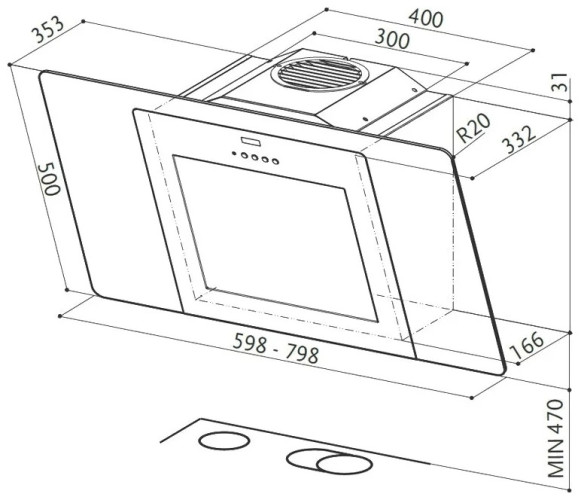 Кухонная вытяжка Faber City EG6 W/X A 60