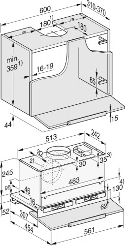 Встраиваемая вытяжка Miele DAS 8630 Stainless steel, нержавеющая сталь