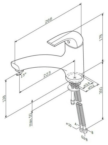 Смеситель для кухни AM.PM F7500032 Sense хром