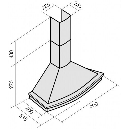 Кухонная вытяжка MBS Tulip 190 Ivory