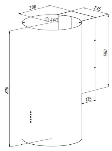 Кухонная вытяжка Akpo Balmera WK-10 WL 40 белый