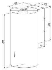 Кухонная вытяжка Akpo Balmera WK-10 WL 40 белый