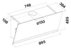 Кухонная вытяжка Falmec Trim 90/800