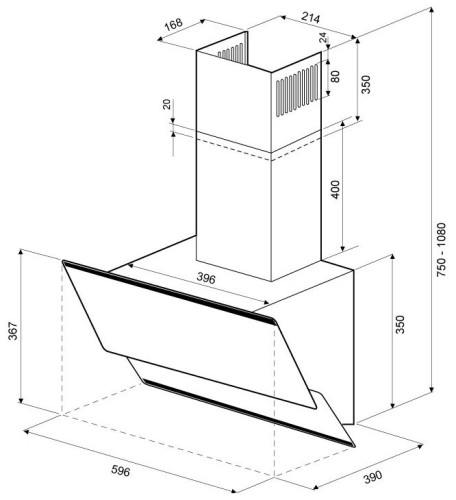 Кухонная вытяжка Kronasteel Irma 600 Sensor
