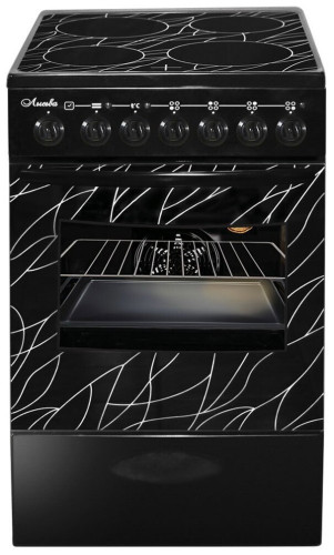 Электрическая плита Лысьва EF4006MK00 ЭПС 43р4 МС черный ветка дерева В