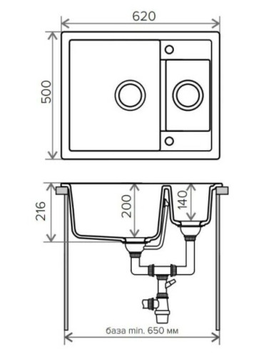 Кухонная мойка Tolero R-109-102 сафари