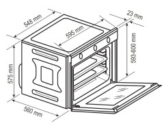 Электрический духовой шкаф Kraft Technology TCH-OV107RAES