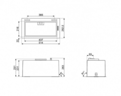 Встраиваемая вытяжка Smeg KSG52HPE