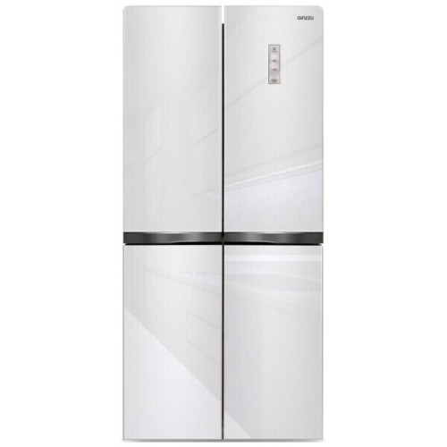 Холодильник Ginzzu NFI-4414 белое стекло