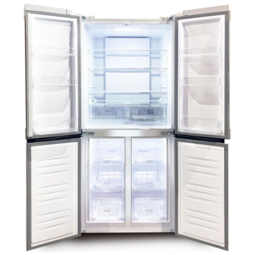 Холодильник Ginzzu NFI-4414 белое стекло