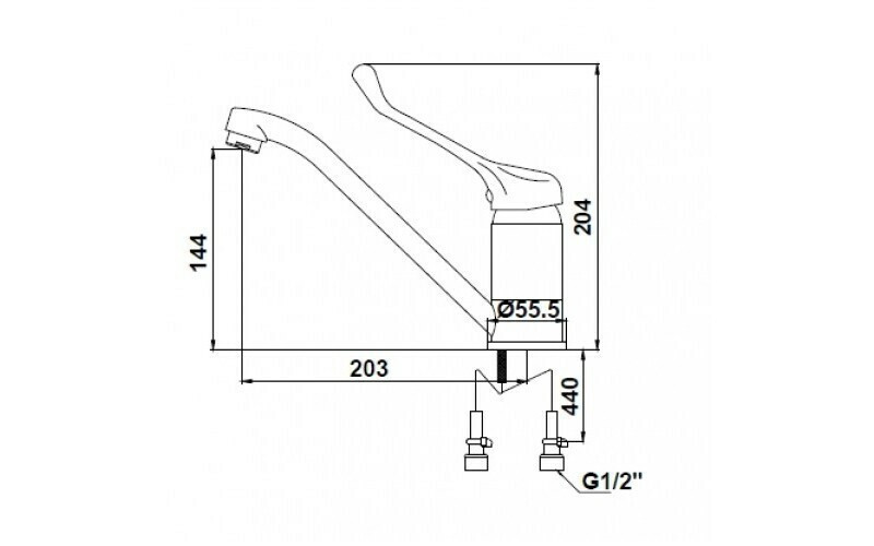 Смеситель для кухни Kaiser City 21033