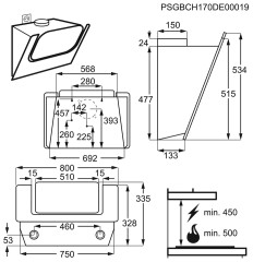 Кухонная вытяжка Electrolux EFV 80464 OK
