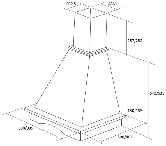 Кухонная вытяжка Kuppersberg Merion 60 CB