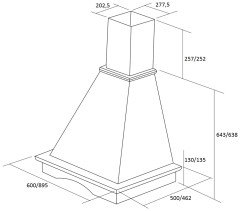 Кухонная вытяжка Kuppersberg Merion 60 CB