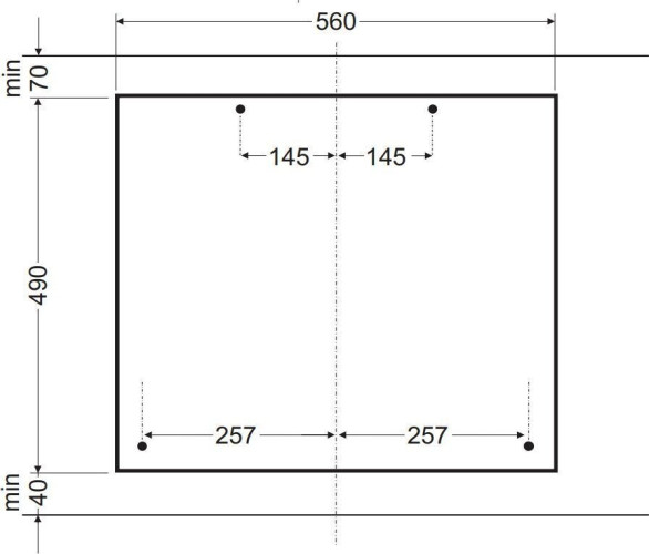 Газовая варочная панель Hansa BHGS 651550