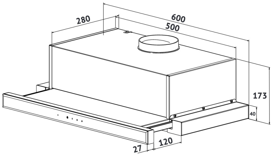 Встраиваемая вытяжка Korting KHP 6670 GW