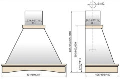 Кухонная вытяжка Elikor Вилла 60П-650-П3Л без обрамления бежевый