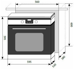 Электрический духовой шкаф Lex EDP 092 IX