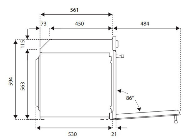 Электрический духовой шкаф Bertazzoni F909PROEKN