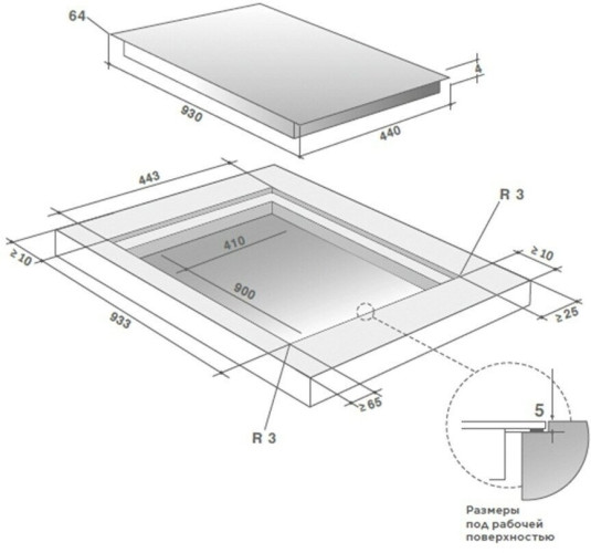 Индукционная варочная панель De Dietrich DPI7766XP