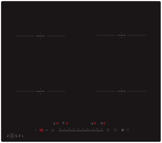 Индукционная варочная панель Zugel ZIH613B